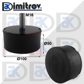 Антивибрационен тампон М16 х Ø 100 х 50 mm